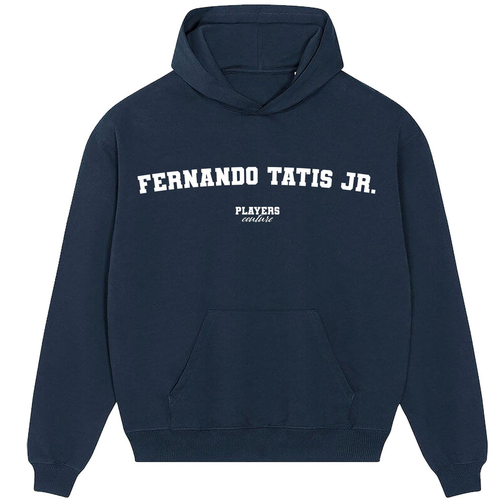 Fernando Tatis Jr. men's hoodie in navy with bold name lettering