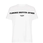 Florence Griffith Joyner men's T-shirt in white with bold name lettering