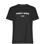 Forest Green t-shirt – black men's t-shirt with white Forest Green letters and Players Couture logo on the chest