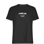 Fowler t-shirt – black men's t-shirt with white Fowler letters and Players Couture logo on the chest