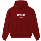 Fowler hoodie – navy men's hoodie with white Fowler letters and Players Couture logo on the chest