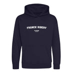 Franck Ribery hoodie – navy kids' hoodie with white Franck Ribery letters and Players Couture logo on the chest