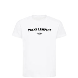 Frank Lampard t-shirt – white kids' t-shirt with black Frank Lampard letters and Players Couture logo on the chest