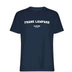 Frank Lampard t-shirt – navy men's t-shirt with white Frank Lampard letters and Players Couture logo on the chest