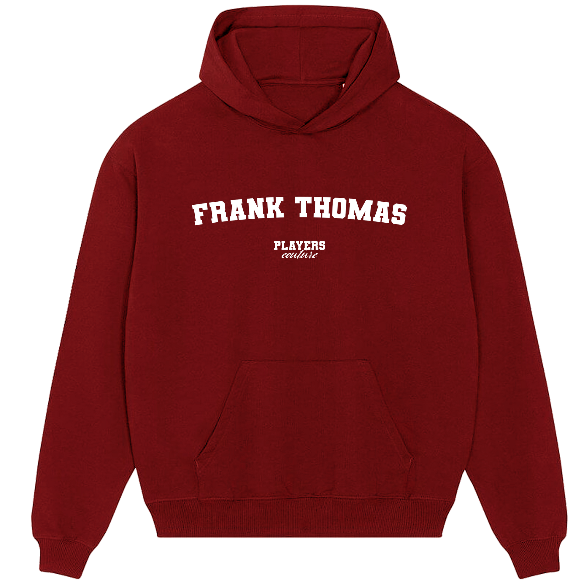 Frank Thomas Players Couture Men's Casual Hoodie Red