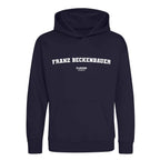 Franz Beckenbauer hoodie – navy kids' hoodie with white Franz Beckenbauer letters and Players Couture logo on the chest