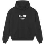 G.I. Joe hoodie – black men's hoodie with white G.I. Joe letters and Players Couture logo on the chest