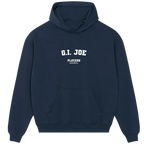 G.I. Joe hoodie – navy men's hoodie with white G.I. Joe letters and Players Couture logo on the chest