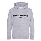 Gabriel Martinelli hoodie – grey kids' hoodie with black Gabriel Martinelli letters and Players Couture logo on the chest