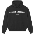 Garbine Muguruza hoodie – black men's hoodie with white Garbine Muguruza letters and Players Couture logo on the chest