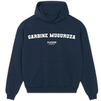 Garbine Muguruza hoodie – navy men's hoodie with white Garbine Muguruza letters and Players Couture logo on the chest