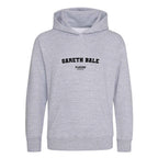 Gareth Bale hoodie – grey kids' hoodie with black Gareth Bale letters and Players Couture logo on the chest