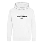 Gareth Bale hoodie – white kids' hoodie with black Gareth Bale letters and Players Couture logo on the chest