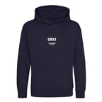 Gavi hoodie – navy kids' hoodie with white Gavi letters and Players Couture logo on the chest