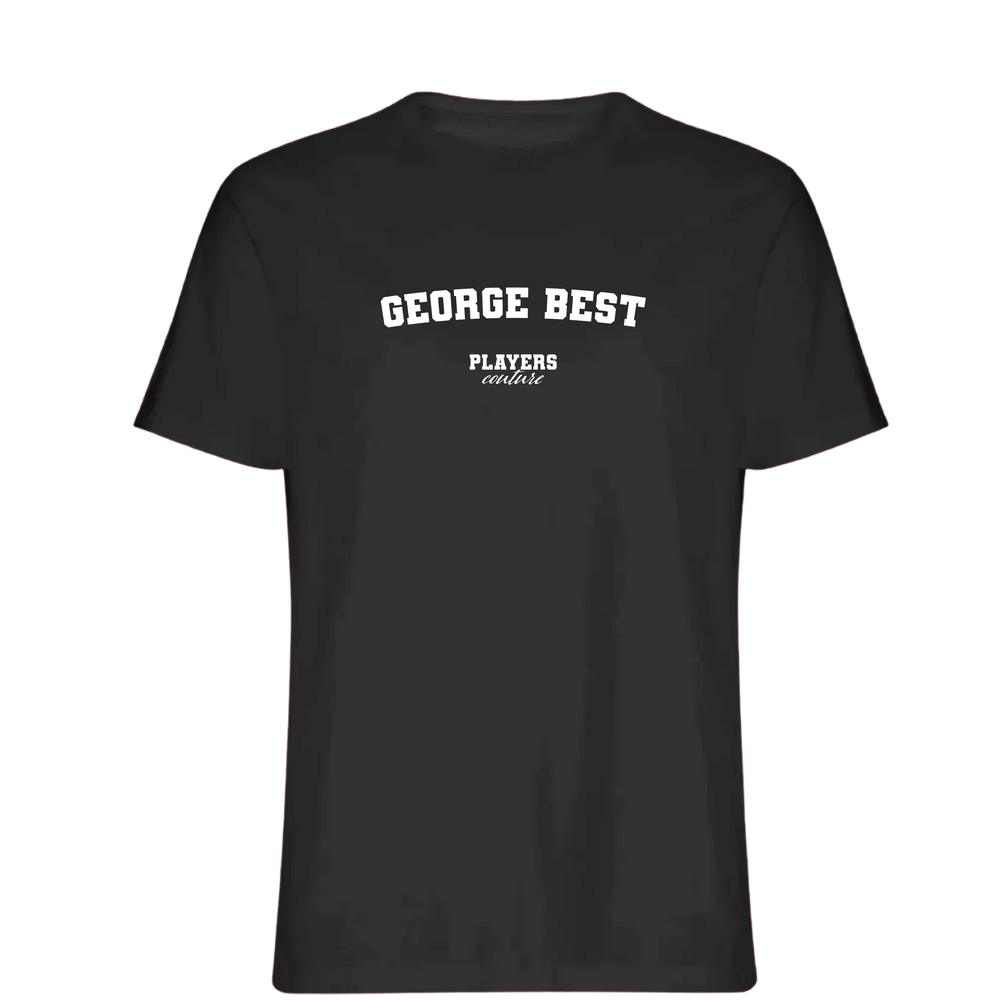George Best Players Couture Mens T-Shirt Black