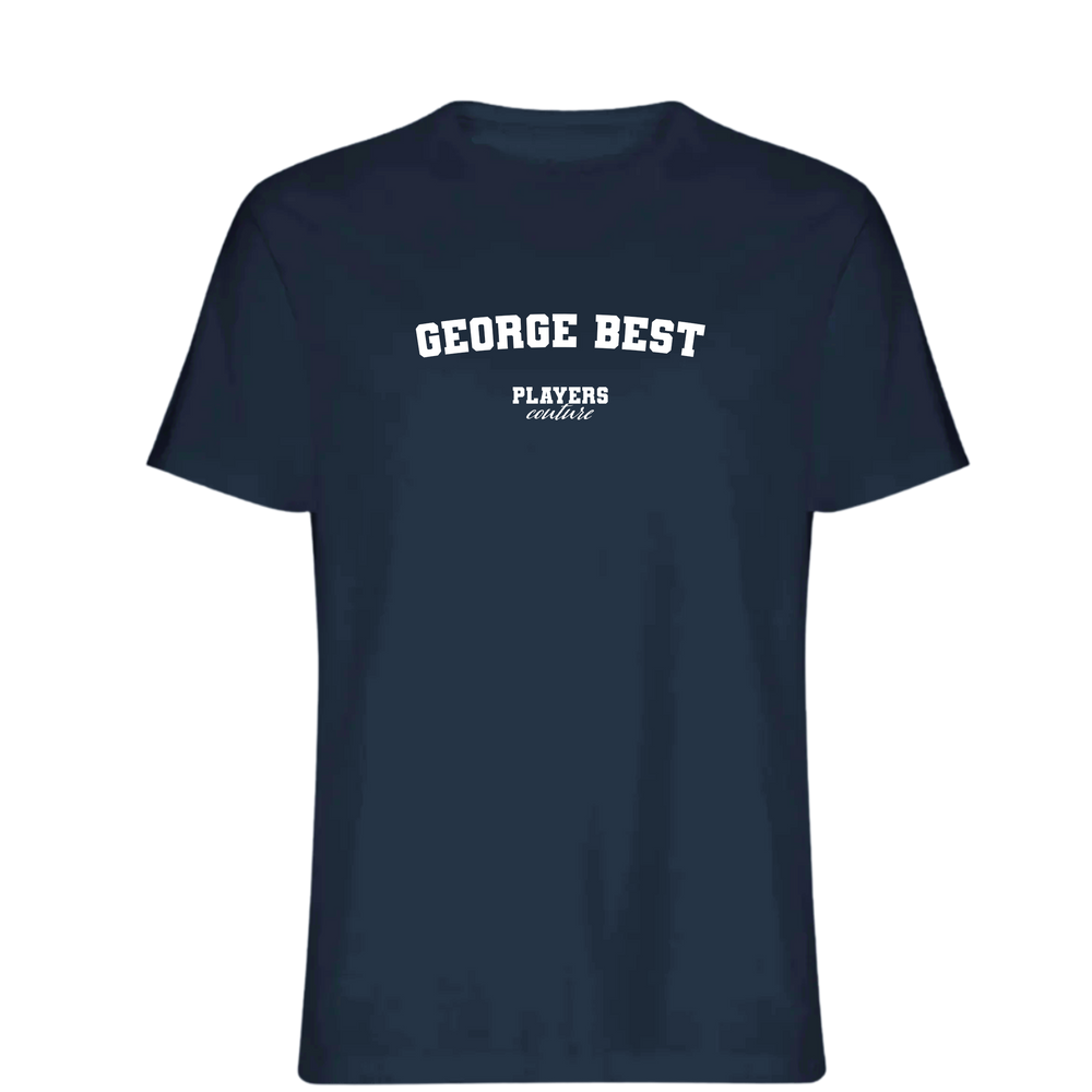 George Best Players Couture Mens T-Shirt Navy