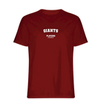 Giants t-shirt – red men's t-shirt with white Giants letters and Players Couture logo on the chest
