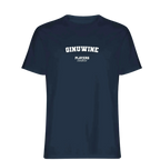 Ginuwine t-shirt – navy men's t-shirt with white Ginuwine letters and Players Couture logo on the chest