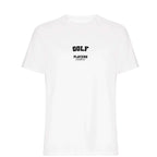 Golf men's T-shirt in white with bold name lettering