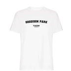 Goodison Park men's T-shirt in white with bold name lettering