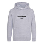 Griezmann hoodie – grey kids' hoodie with black Griezmann letters and Players Couture logo on the chest