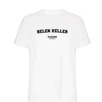 Helen Keller t-shirt – white men's t-shirt with black Helen Keller letters and Players Couture logo on the chest