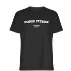 Henrik Stenson t-shirt – black men's t-shirt with white Henrik Stenson letters and Players Couture logo on the chest