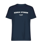 Henrik Stenson t-shirt – navy men's t-shirt with white Henrik Stenson letters and Players Couture logo on the chest