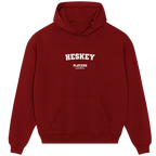 Heskey hoodie – grey men's hoodie with black Heskey letters and Players Couture logo on the chest
