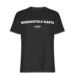 Huddersfield Giants t-shirt – black men's t-shirt with white Huddersfield Giants letters and Players Couture logo on the