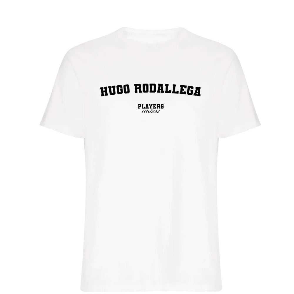 Hugo Rodallega men's T-shirt in white with bold name lettering