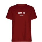 Hull KR t-shirt – red men's t-shirt with white Hull KR letters and Players Couture logo on the chest