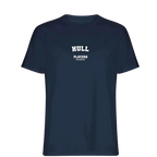 Hull t-shirt – navy men's t-shirt with white Hull letters and Players Couture logo on the chest