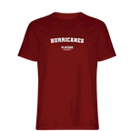 Hurricanes t-shirt – red men's t-shirt with white Hurricanes letters and Players Couture logo on the chest