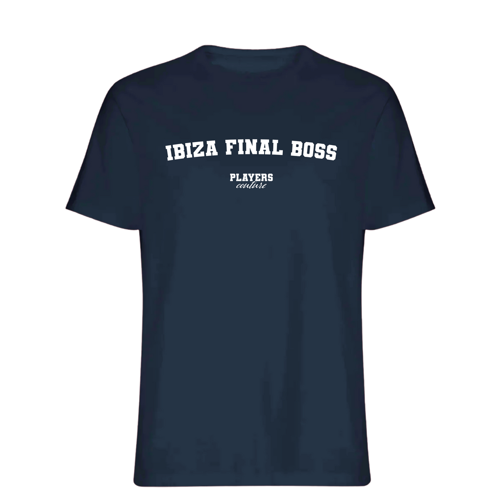 Ibiza Final Boss Players Couture Mens T-Shirt Navy