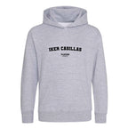 Iker Casillas hoodie – grey kids' hoodie with black Iker Casillas letters and Players Couture logo on the chest