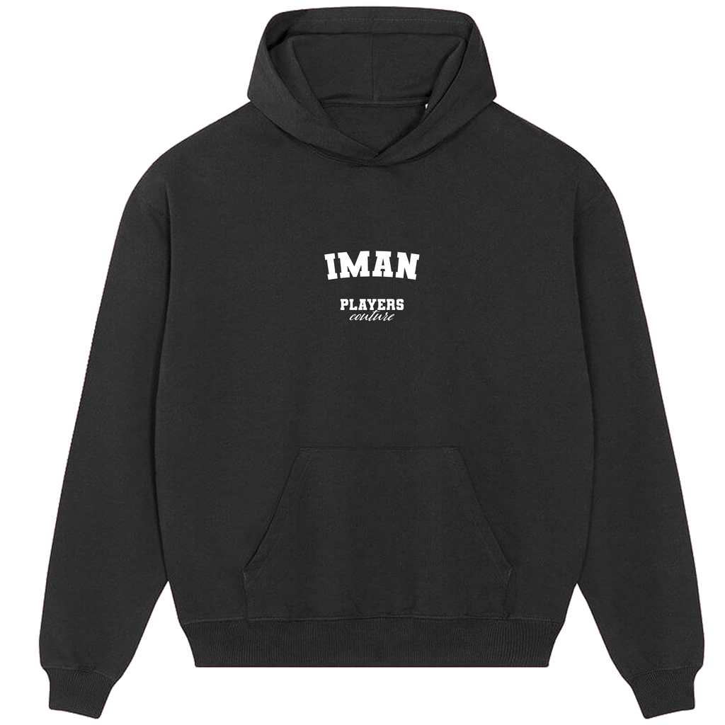 Iman Players Couture Men's Casual Hoodie Black