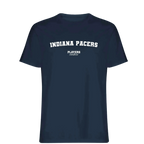 Indiana Pacers t-shirt – navy men's t-shirt with white Indiana Pacers letters and Players Couture logo on the chest