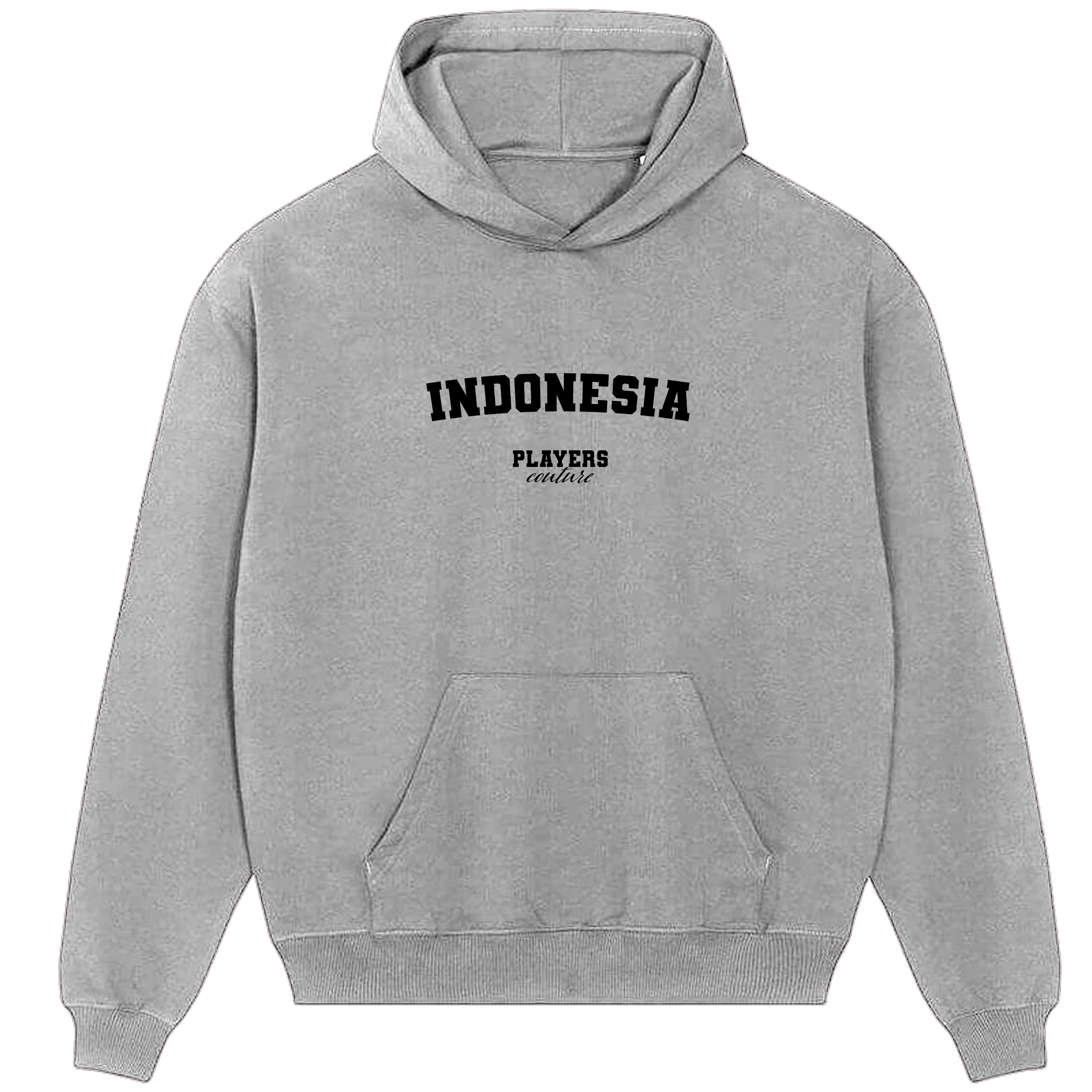 Indonesia Players Couture Men's Casual Hoodie Gray