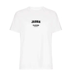 Jabba men's T-shirt in white with bold name lettering