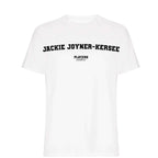 Jackie Joyner-Kersee men's T-shirt in white with bold name lettering