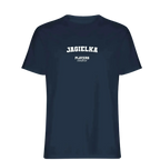 Jagielka t-shirt – navy men's t-shirt with white Jagielka letters and Players Couture logo on the chest