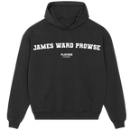 James Ward-Prowse hoodie – black men's hoodie with white James Ward-Prowse letters and Players Couture logo on the chest