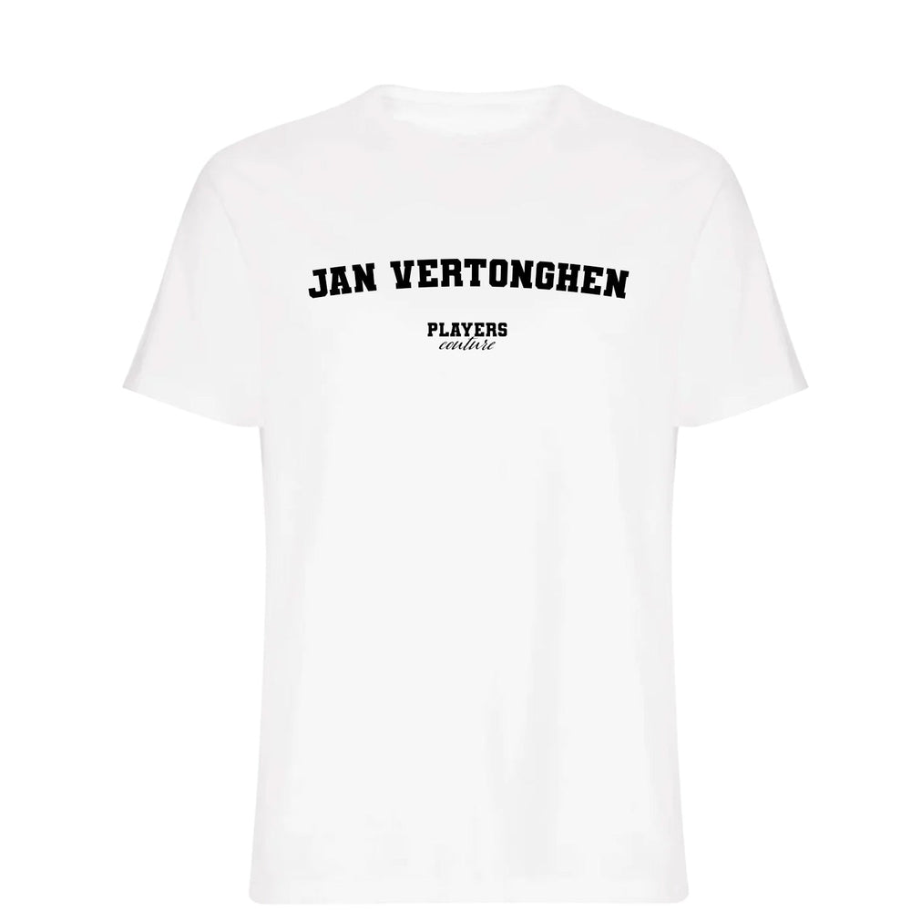 Jan Vertonghen men's T-shirt in white with bold name lettering