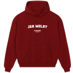 Jan Molby hoodie – navy men's hoodie with white Jan Molby letters and Players Couture logo on the chest
