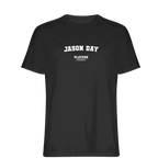 Jason Day t-shirt – black men's t-shirt with white Jason Day letters and Players Couture logo on the chest