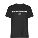 Jeremie Frimpong t-shirt – black men's t-shirt with white Jeremie Frimpong letters and Players Couture logo on the chest