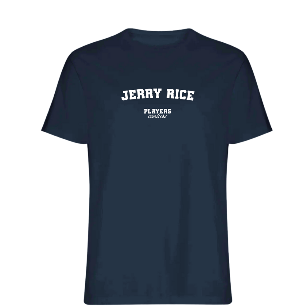 Jerry Rice Players Couture Mens T-Shirt Navy