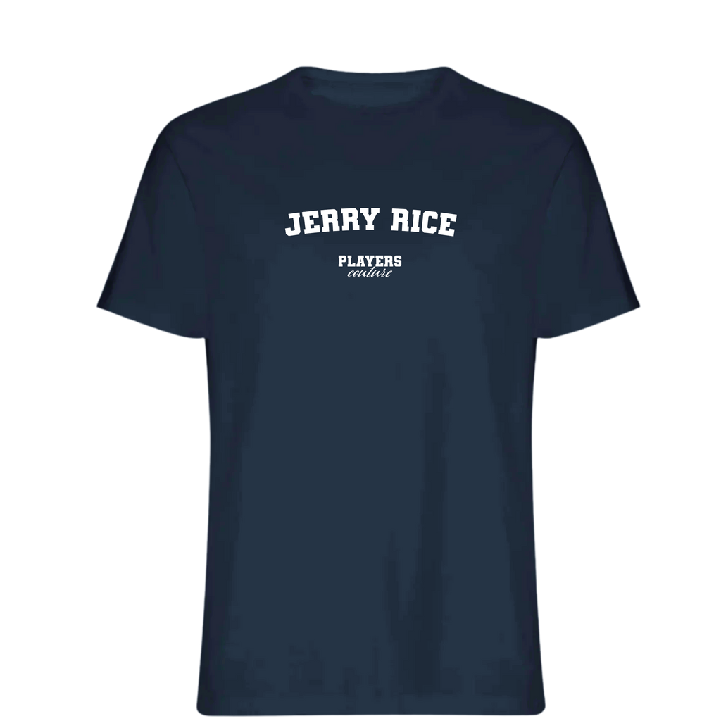 Jerry Rice Players Couture Mens T-Shirt Navy