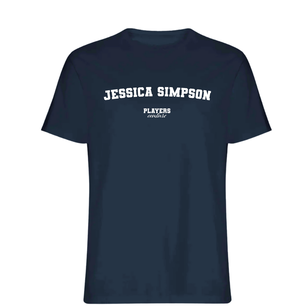 Jessica Simpson Players Couture Mens T-Shirt Navy